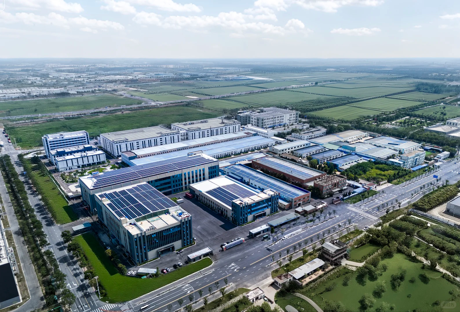 Real shot of the company's factory building